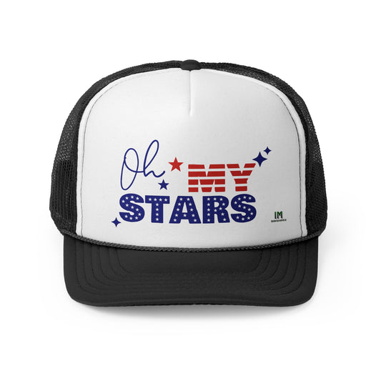 Patriotic Trucker Cap, Fun and Stylish Hat, American Flag Design, Perfect for BBQs and Celebrations, Great Gift Idea